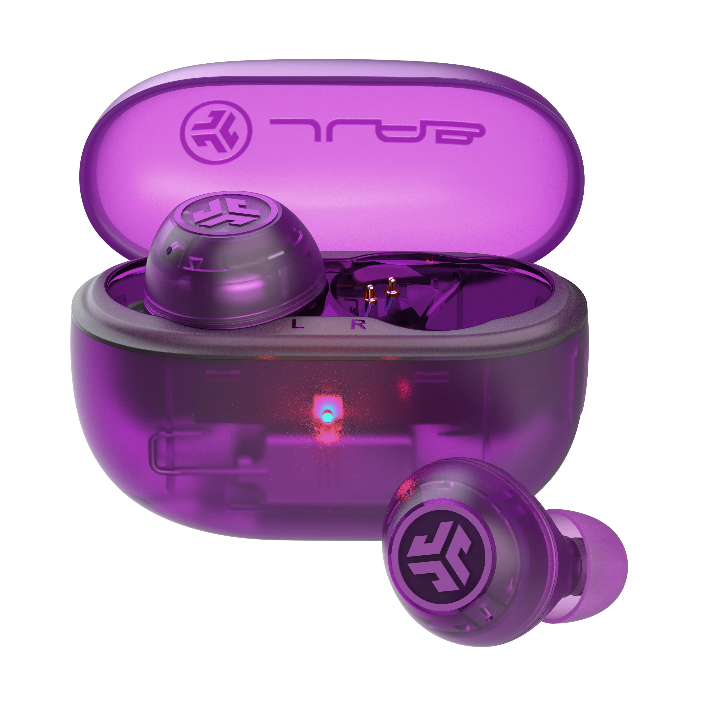 Go Pop ANC True Wireless Earbuds Transparent Purple | JLab