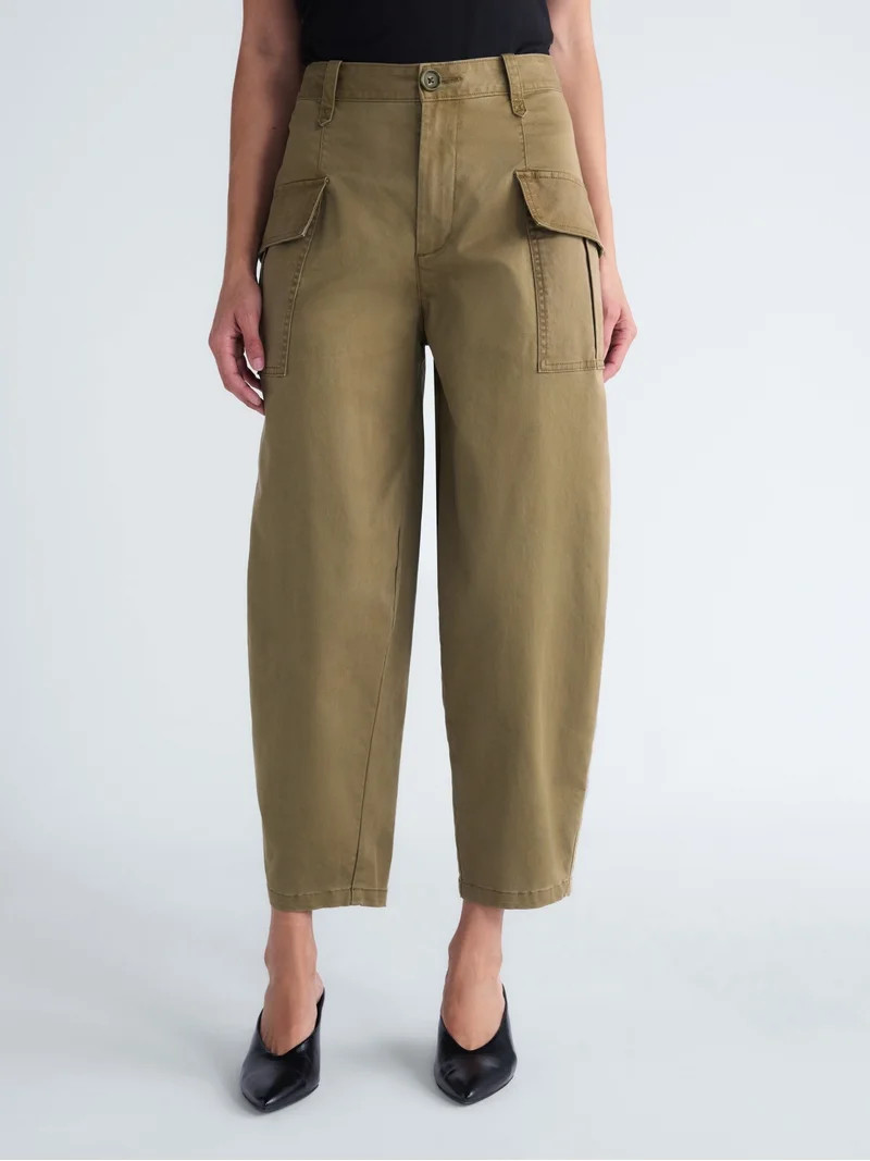 Scoop Women's and Women's Plus Cargo Tapered Trouser, Sizes 0-26W | Walmart (US)