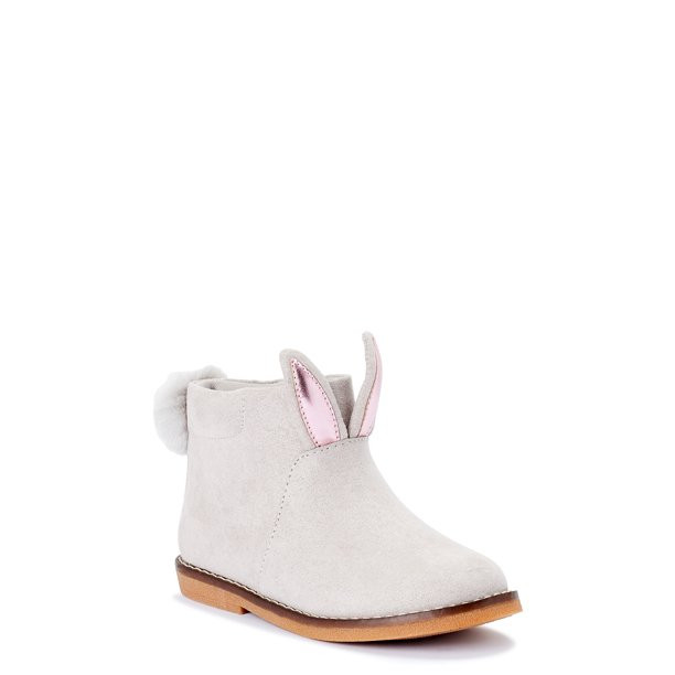 Wonder Nation Toddler Girls Suede Bunny Boot, Sizes 7-12 - Walmart.com | Walmart (US)