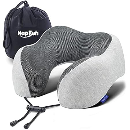 MLVOC Travel Pillow 100% Pure Memory Foam Neck Pillow, Comfortable & Breathable Cover, Machine Wa... | Amazon (US)
