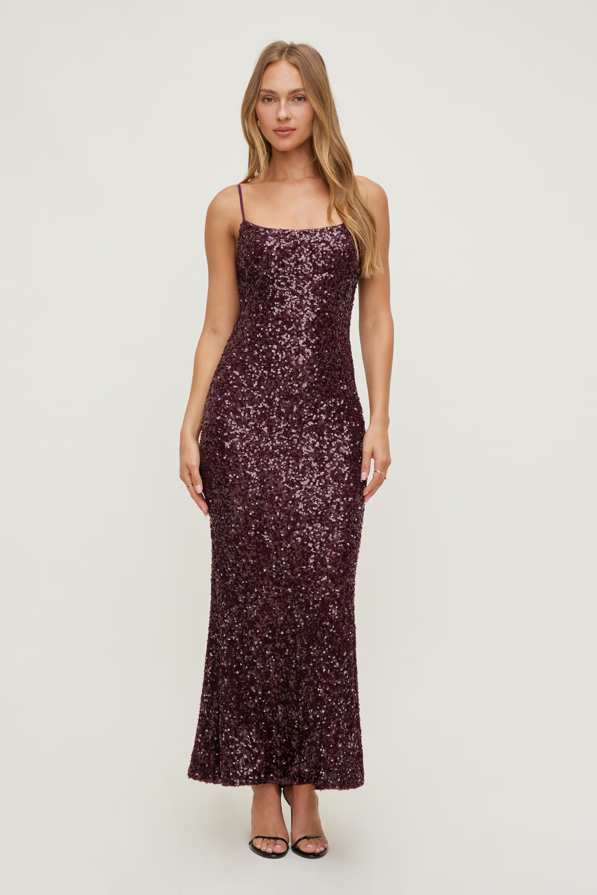 Simona Sequin Maxi Dress | Dynamite Clothing