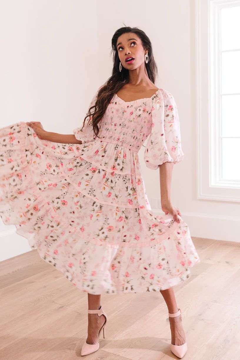 Roselyn Dress in Pink | Ivy City Co
