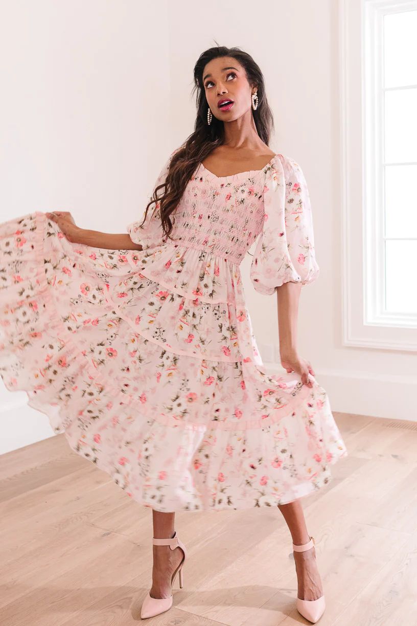 Roselyn Dress in Pink | Ivy City Co