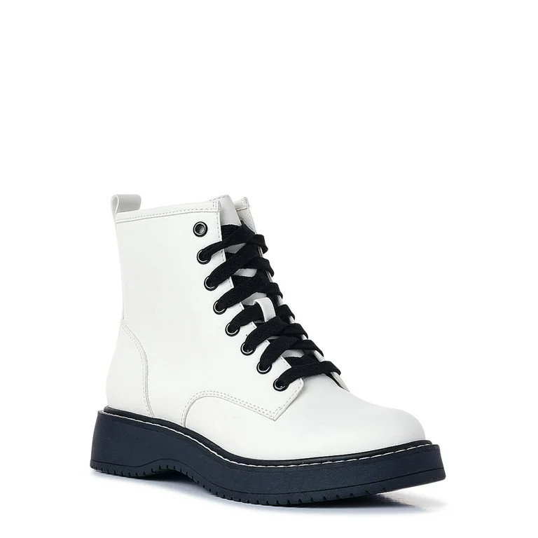 Madden NYC Women's Nappa Lace-up Moto Boots | Walmart (US)