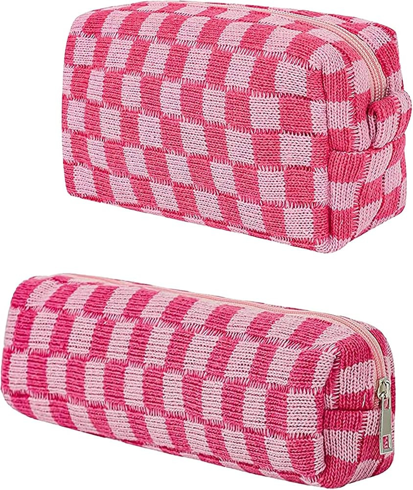 Makeup Bag Cosmetic Bag for Women,Makeup Bags for Purse Zipper Cosmetic Pouch Large Travel Make U... | Amazon (US)