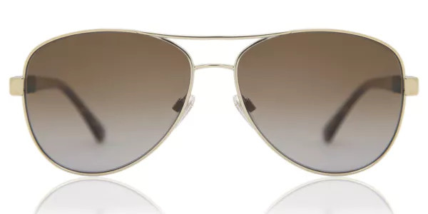 Burberry BE3080 Polarized 1145T5 Women’s Sunglasses Gold Size 59 | SmartBuyGlasses Global