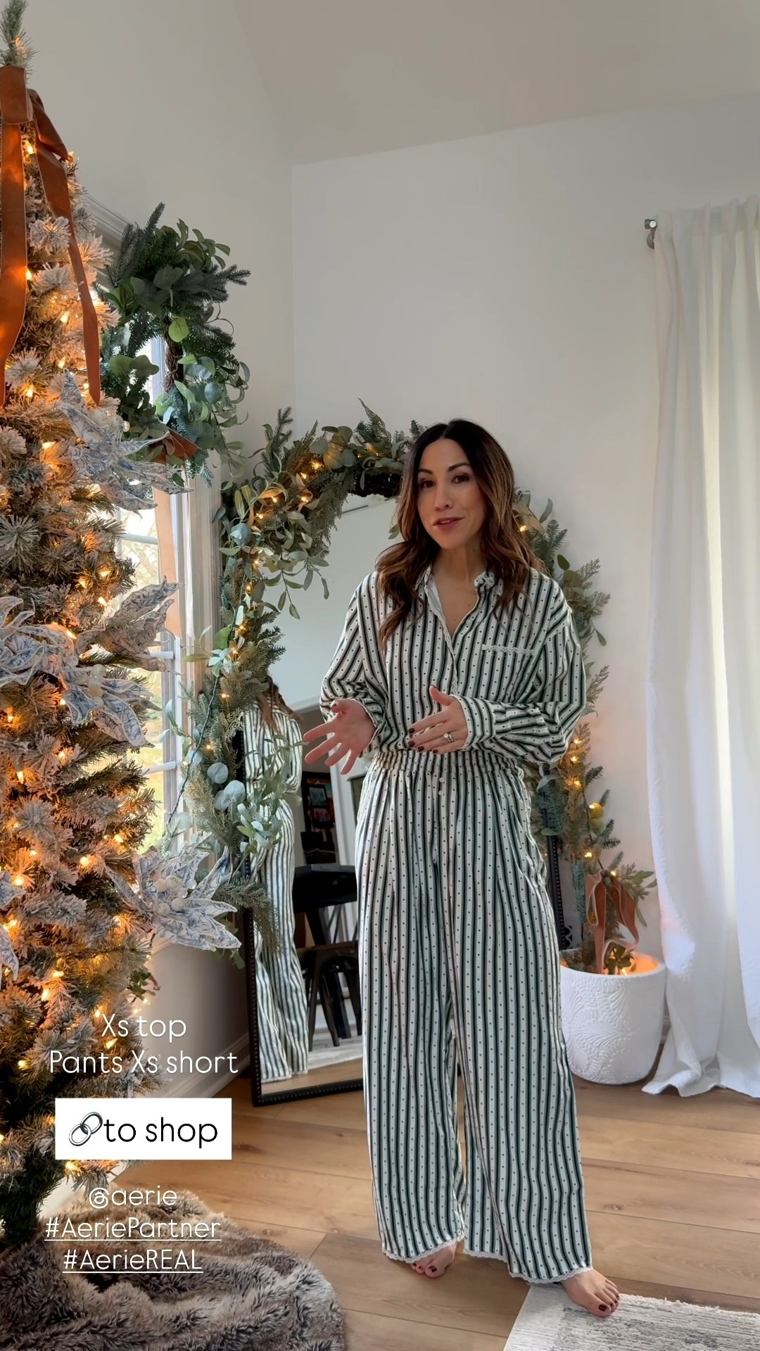 @aerie 
#AeriePartner
#AerieREAL
Aerie haul 

Xs top, XS short pants. Pajamas, PJs.

#LTKFindsUnder50 #LTKSaleAlert #LTKHoliday