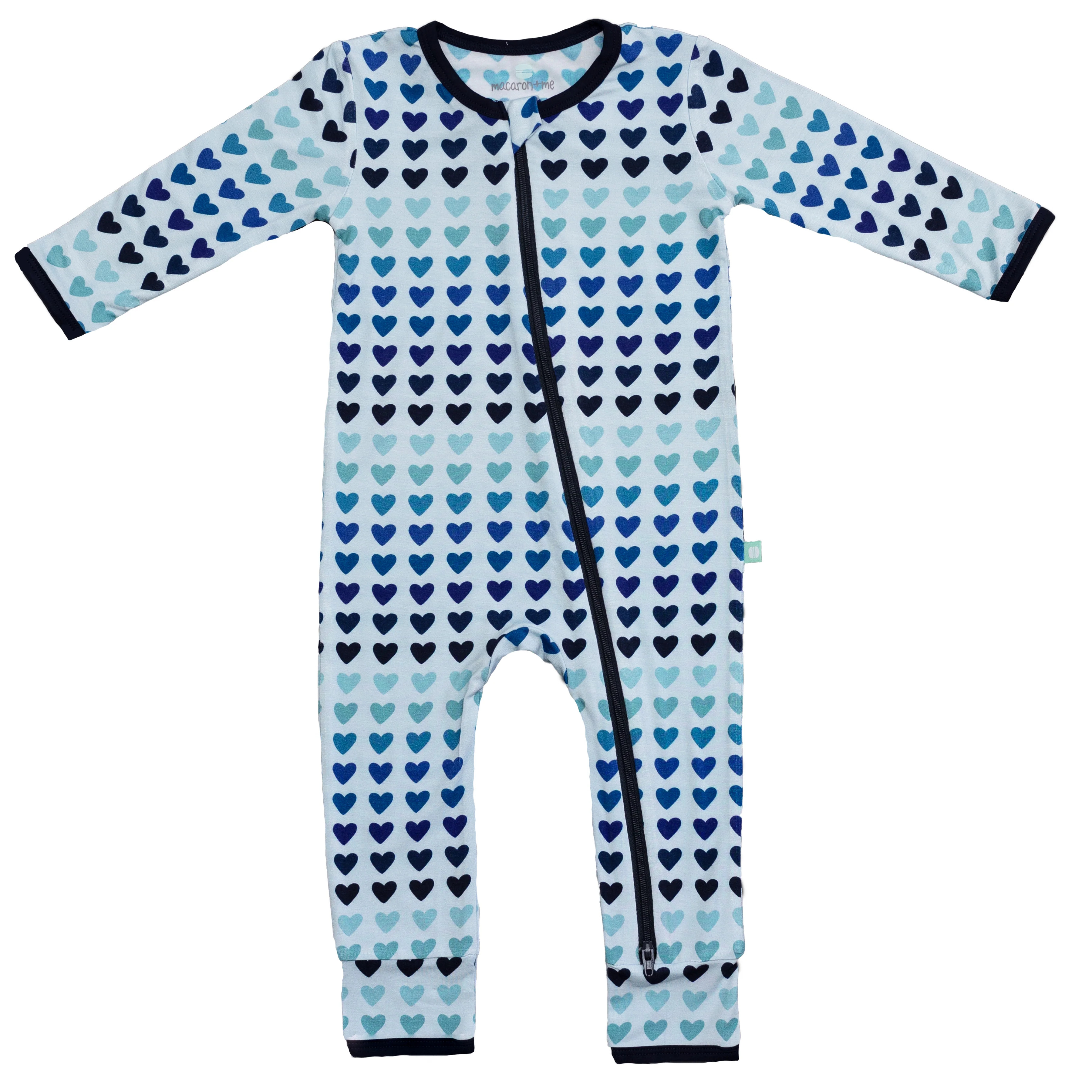 Zip Romper, Rainbow Blues | SpearmintLOVE