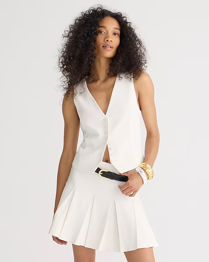 Slim-fit tuxedo vest in city crepe | J. Crew US