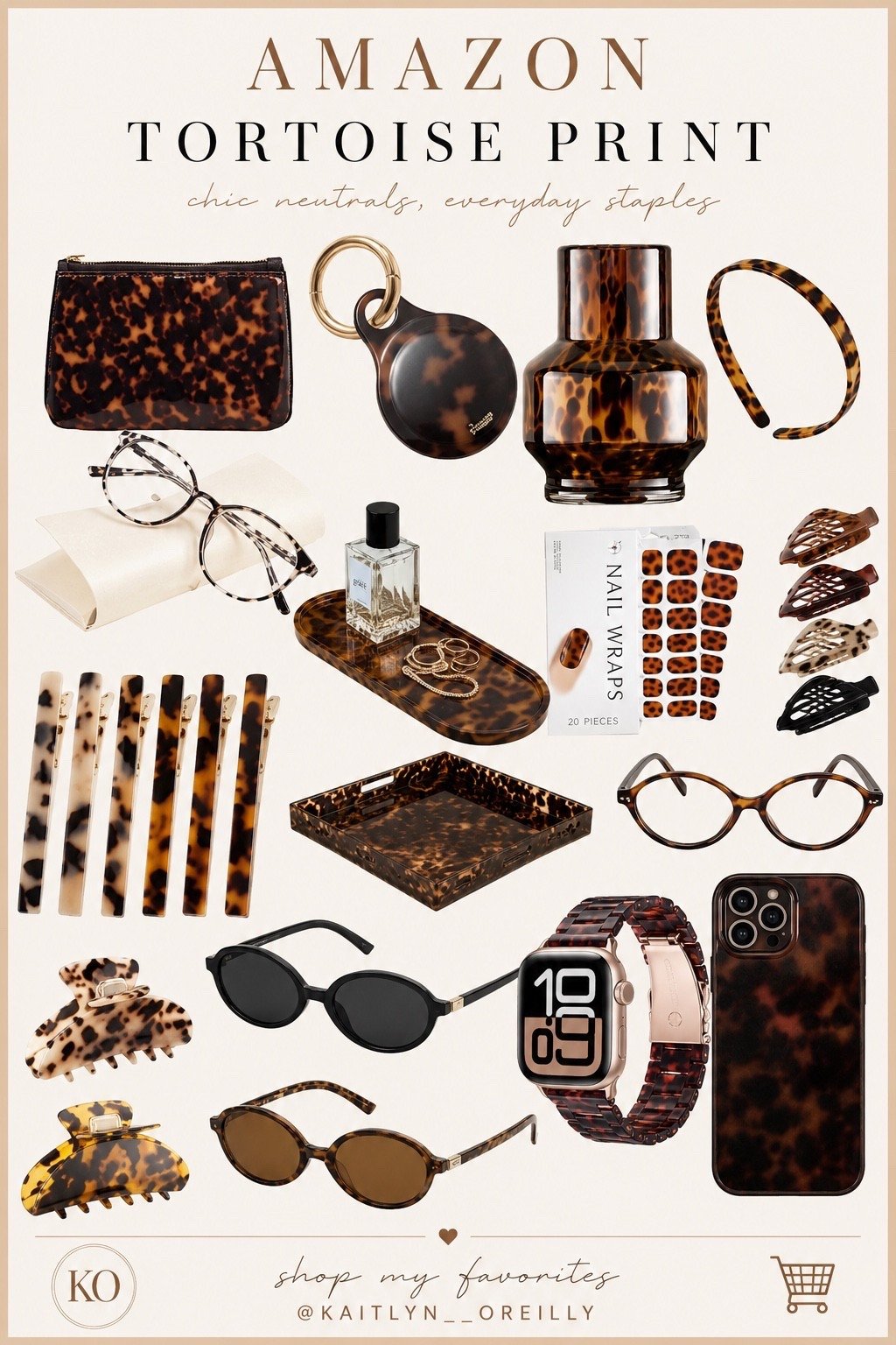 Tortoise print is one of those timeless trends that never goes out of style. From chic hair clips and sunglasses to phone cases, home décor, and everyday accessories, these affordable Amazon finds instantly elevate your look. If you love quiet luxury, old money style, neutral aesthetics, and designer-inspired accessories, you’ll love this collection.

#LTKOver40 #LTKSaleAlert #LTKHome #LTKSeasonal #LTKselfcare #LTKTravel #LTKHome