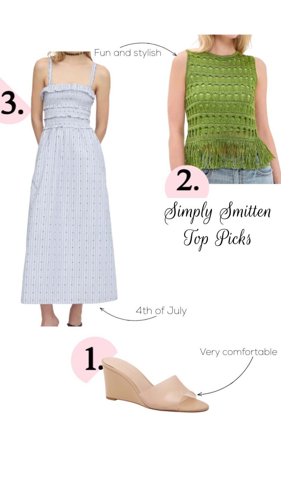 Summer outfits ideas. 4th of the July dress. Summer wedges

#LTKgrwm #LTKootd #LTKTravel