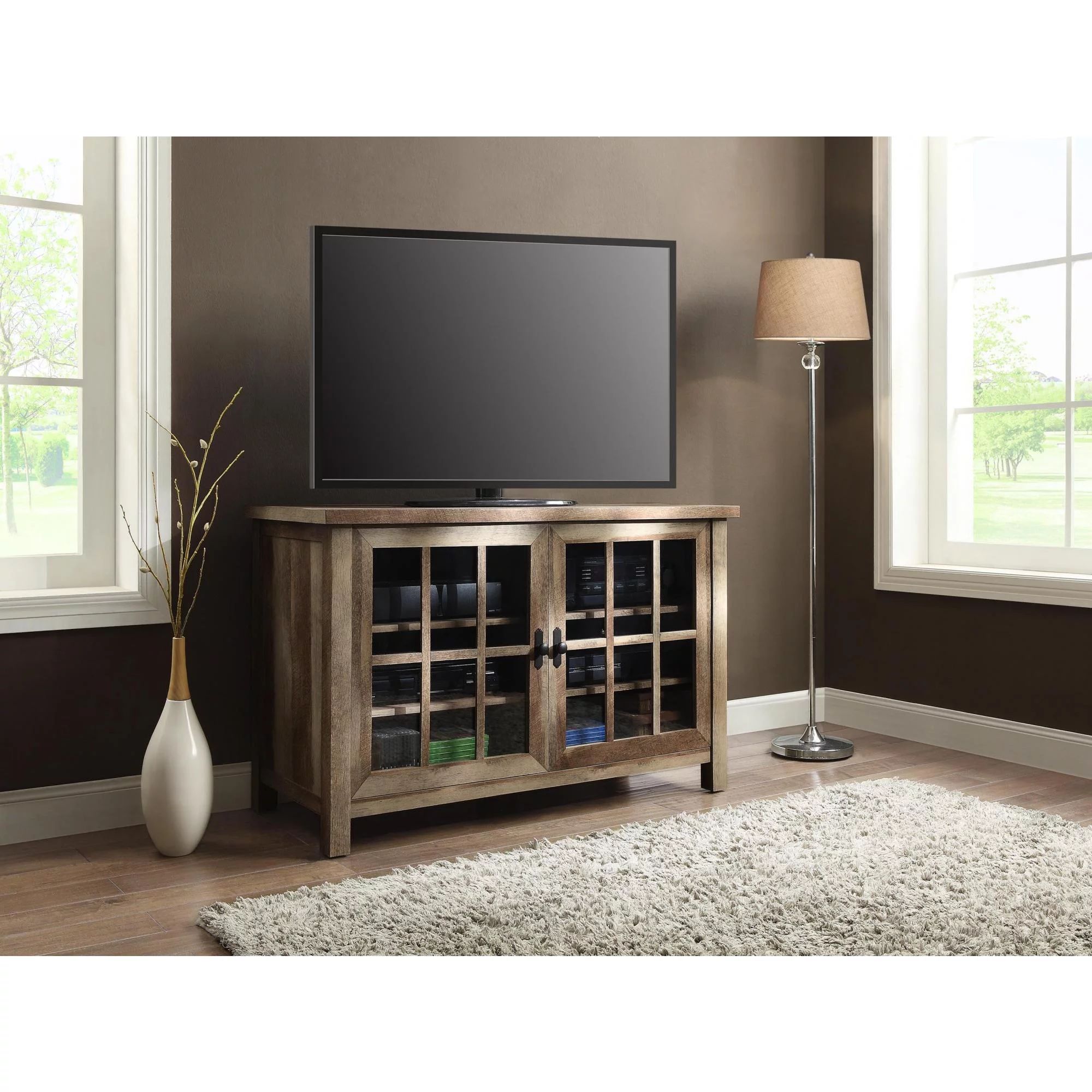 Better Homes & Gardens Oxford Square TV Stand for TVs up to 55", Weathered - Walmart.com | Walmart (US)