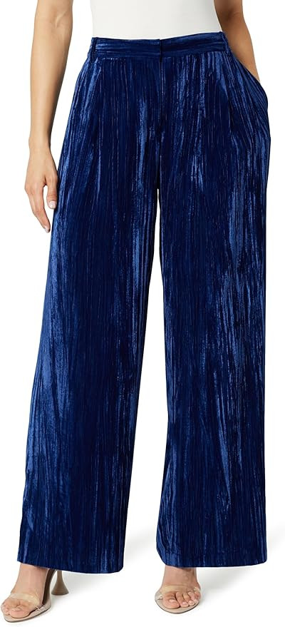 The Drop Women's Lucia Wide Leg Velvet Trouser | Amazon (US)