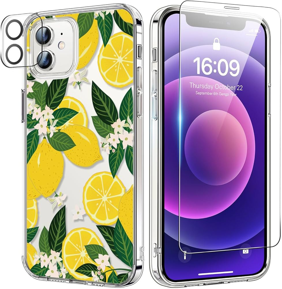bicol for iPhone 11 Case with Screen Protector and Camera Lens Protector - Fashionable Flower Flo... | Amazon (US)