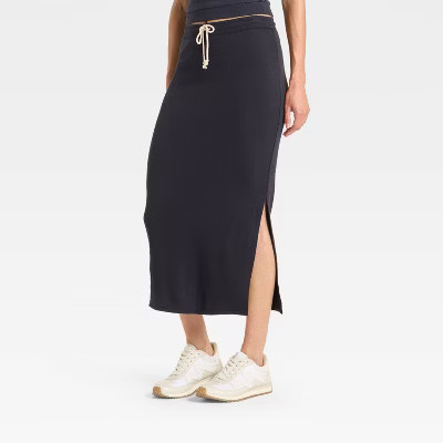 Women's Leisure Studio French Terry Midi Pencil Skirt - Universal Thread™ | Target
