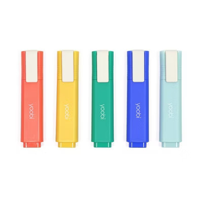 Yoobi Evolve Highlighter 5pk Retro Warm | Target