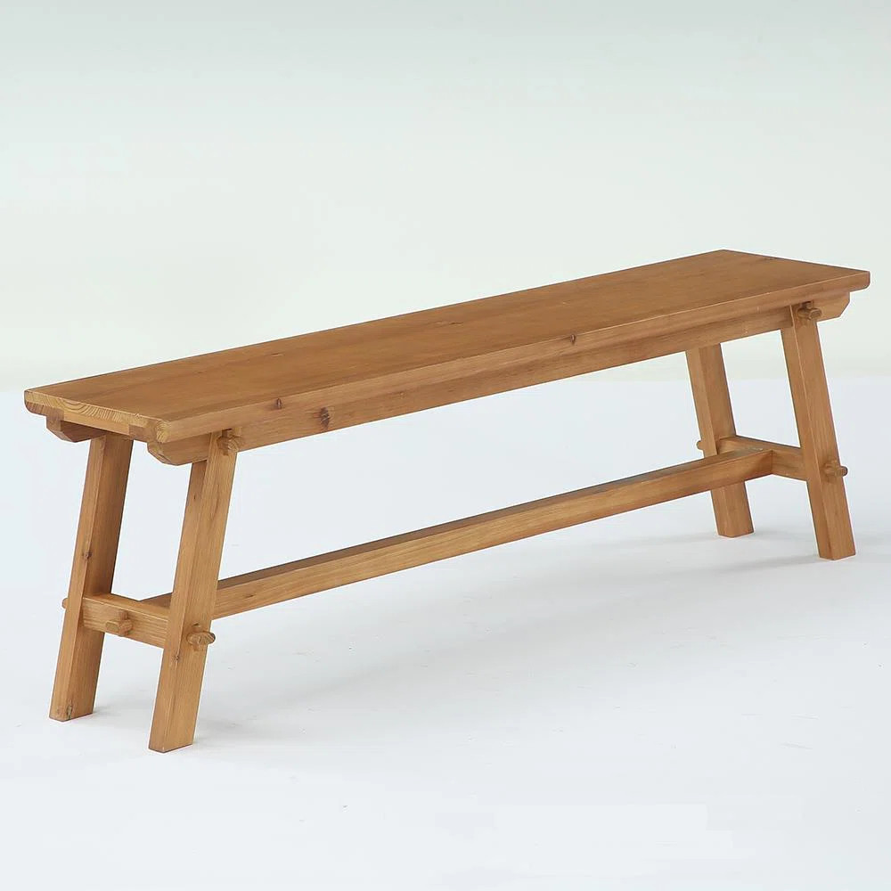 One Allium Way® 55.12" Solid Wood Dining Bench, Farmhouse Bench for Dining Room | Wayfair | Wayfair North America