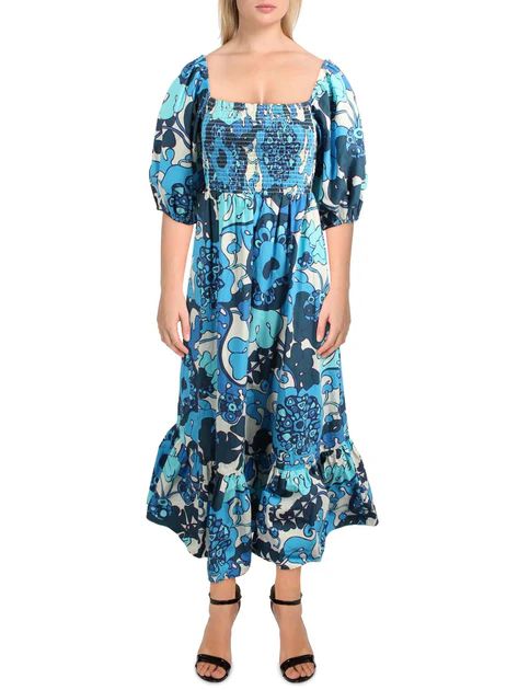 Eloise Womens Cotton Long Midi Dress | Shop Premium Outlets