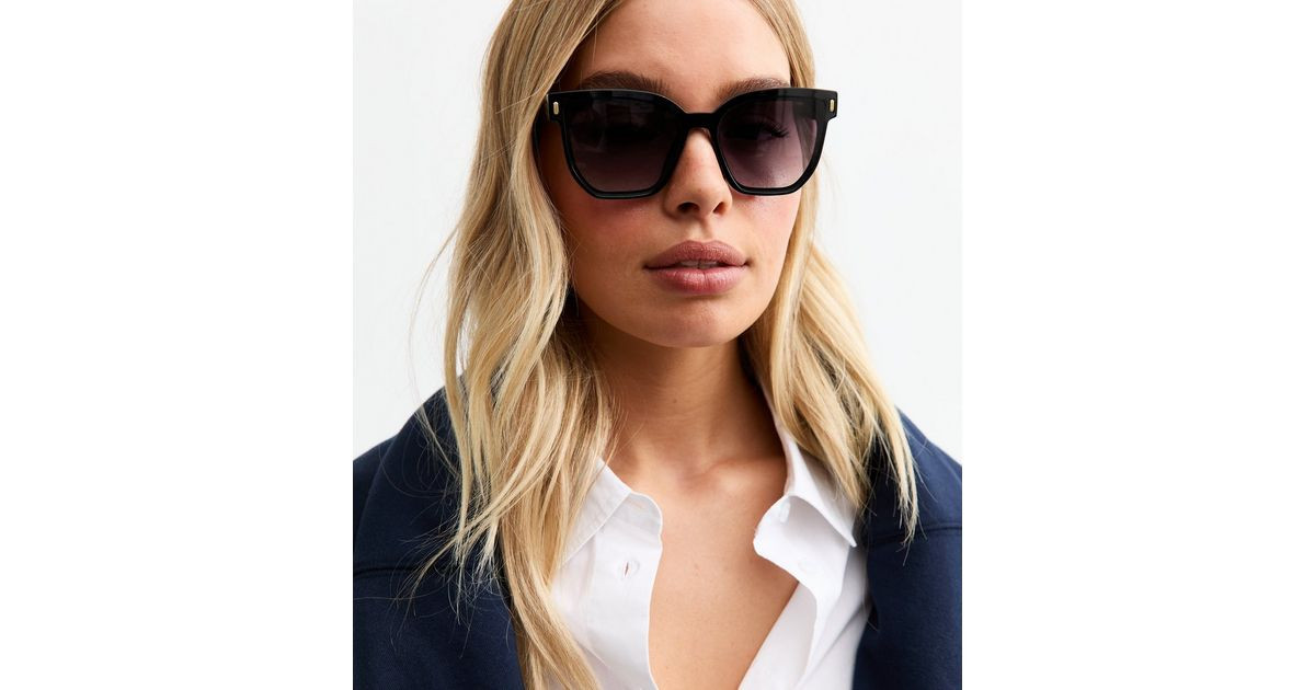 Black Oversized Sunglasses | New Look | New Look (UK)