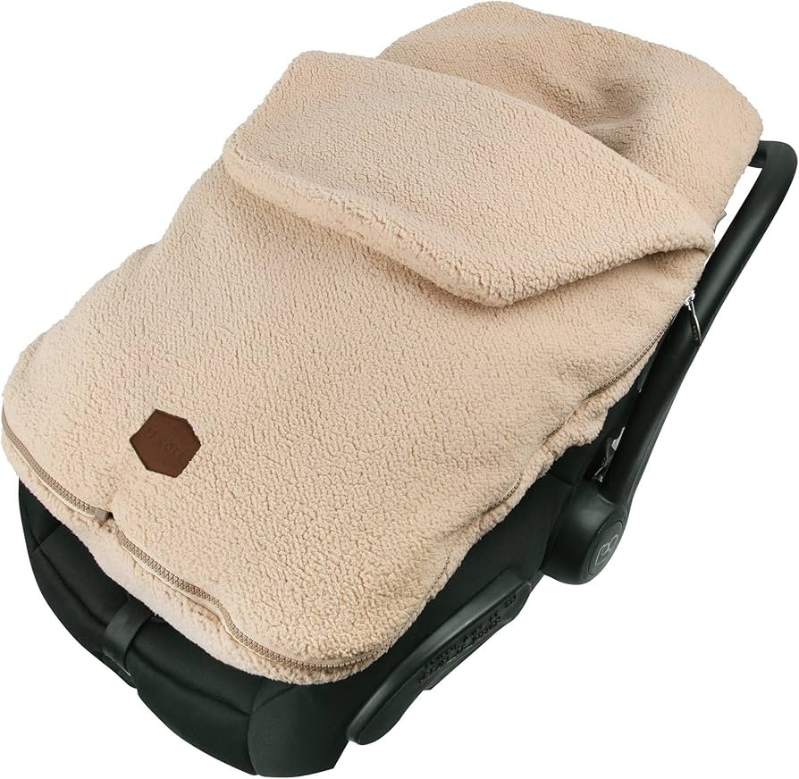JJ Cole Bundle Me Winter Baby Car Seat Cover and Bunting Bag — Original — Sherpa — Sherpa L... | Amazon (US)