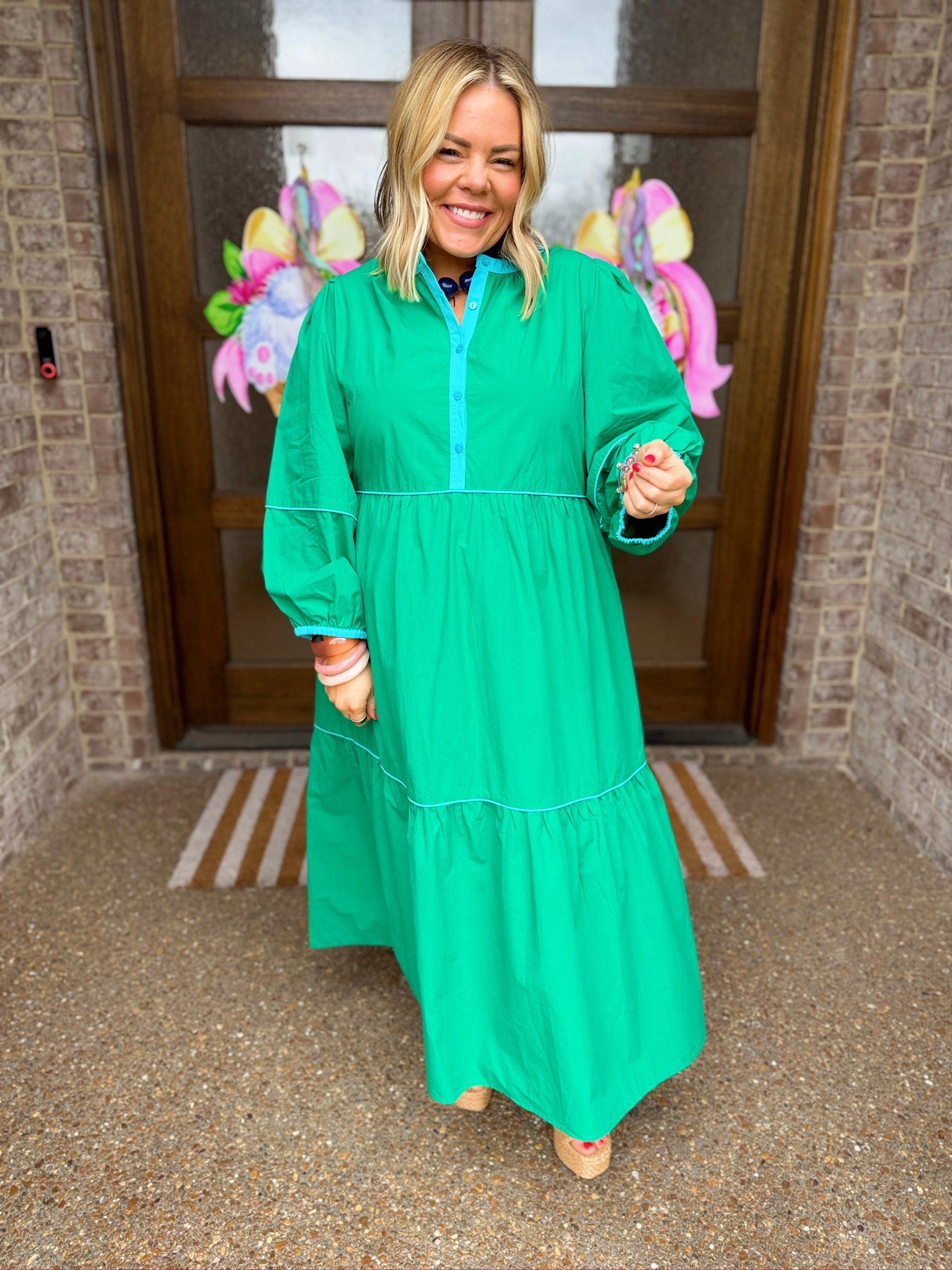 Easter dress, spring dress, spring fashion, maxi dress, styling tip, green dress, long sleeve dress 

#LTKootd #LTKSeasonal