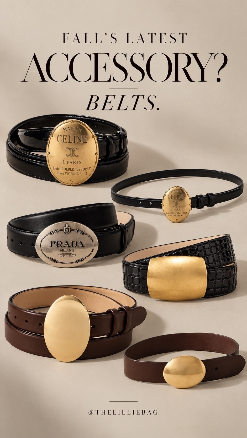 Belts are officially the accessory of fall 🤎 The easiest way to make an outfit feel new without actually changing the outfit!!!Rounded up the ones I’m loving right now, from investment pieces to under $50🤏🏼✨

Shop them all here ✨

fall fashion 2026. belt trends. statement belts. designer belts. fall accessories.

#LTKootd #LTKgrwm #LTKBeauty