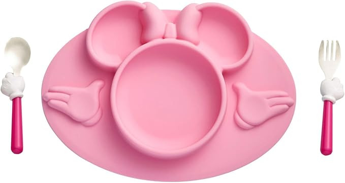 The First Years Disney Minnie Mouse 3-Piece Mealtime Set , Pink | Amazon (US)