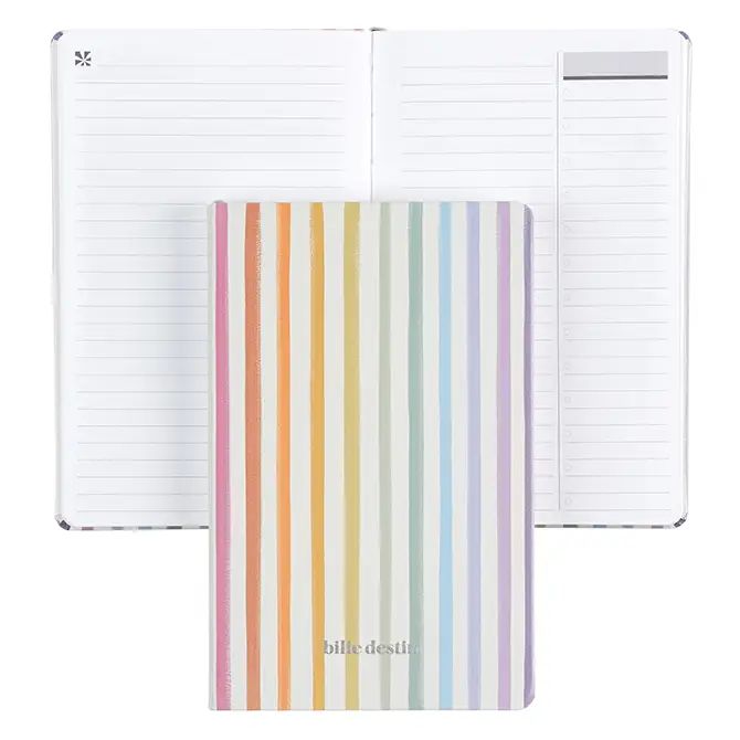 Watercolor Stripes Colorful Productivity Softbound Notebook | Erin Condren | Erin Condren