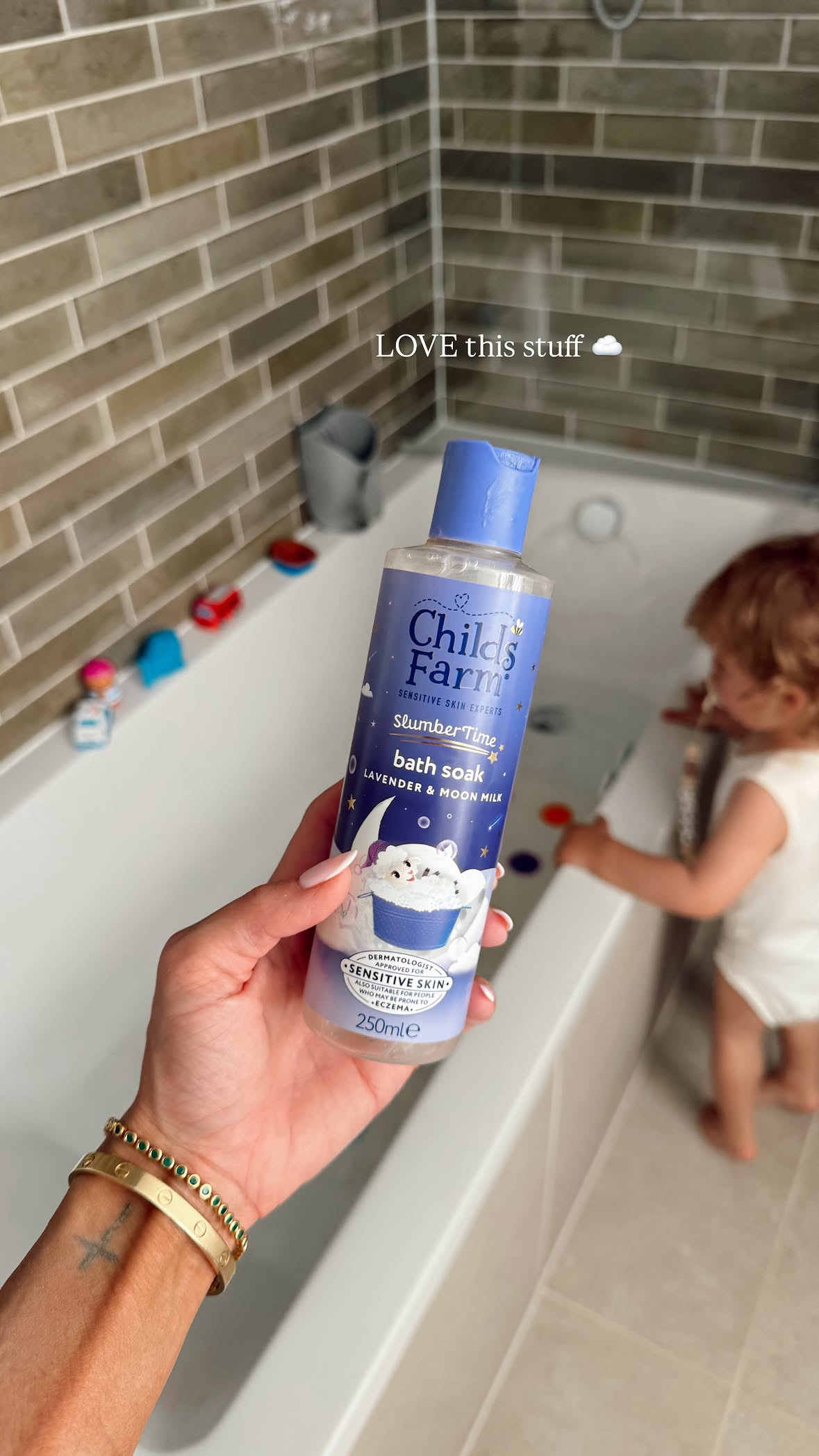 We use this stuff every night and love it! 

childs farm l bath l kids l toddler 

 