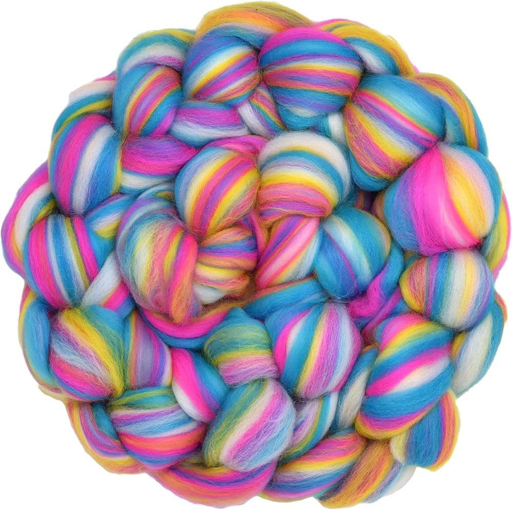 Combed Top Roving. Limited Edition Fiber for Spinning, Needle Felting, Wet Felting, Weaving and C... | Amazon (US)