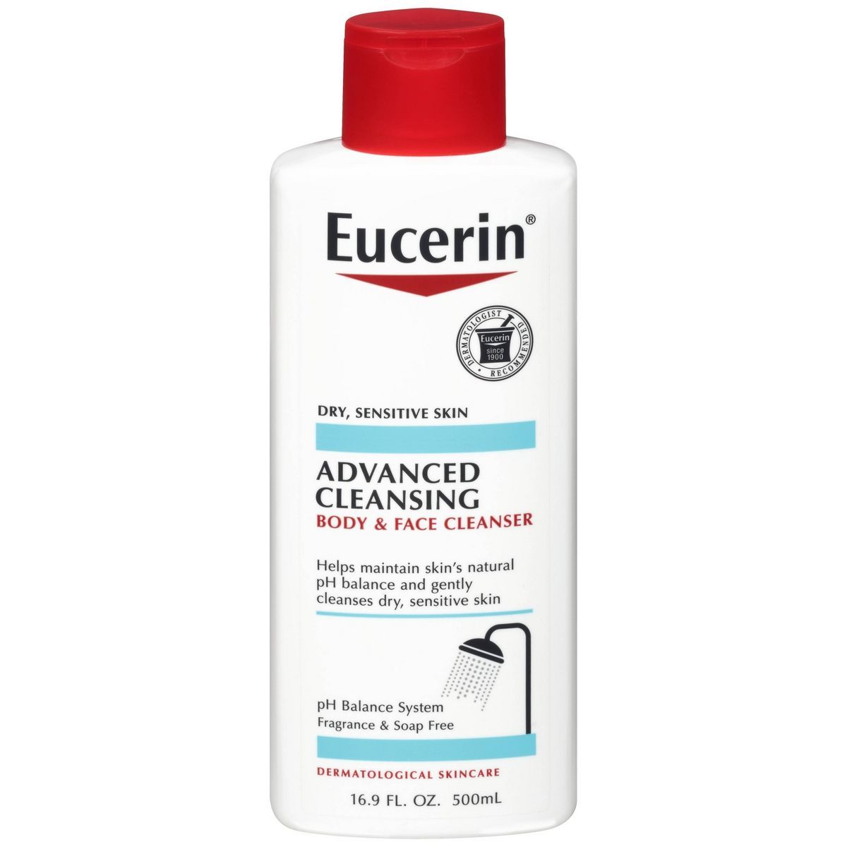 Eucerin Advanced Cleansing Body and Face Cleanser - Unscented - 16.9 fl oz | Target