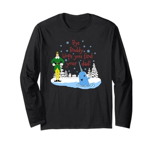 Christmas Elf Winter Buddies Narwhal Elf Christmas Long Sleeve T-Shirt | Amazon (US)