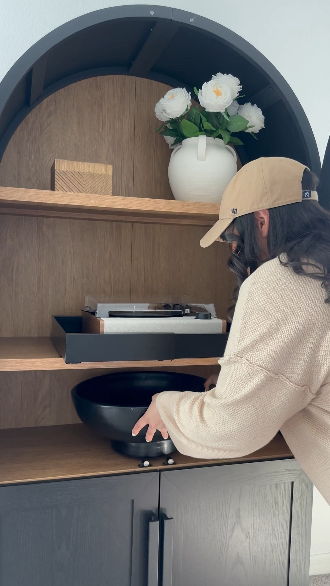 This gorgeous arched cabinet from Walmart looks amazing in our dining room 🖤



Walmart viral cabinet
Arched cabinet
Walmart furniture 
Affordable home decor
Restoration hardware look for less
Luxe for less
Arched cabinet 
Black accent cabinet 
Organic modern dining room
Better Homes and Gardens 
