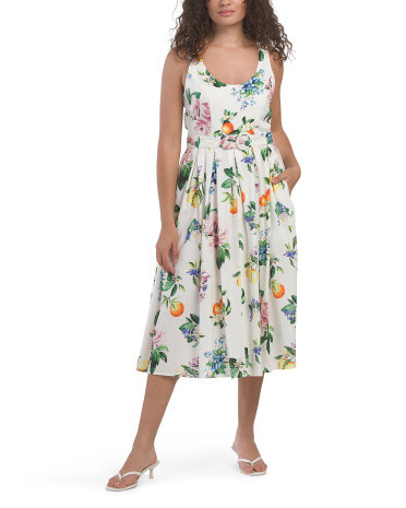 Linen Blend Diane Dress | TJ Maxx