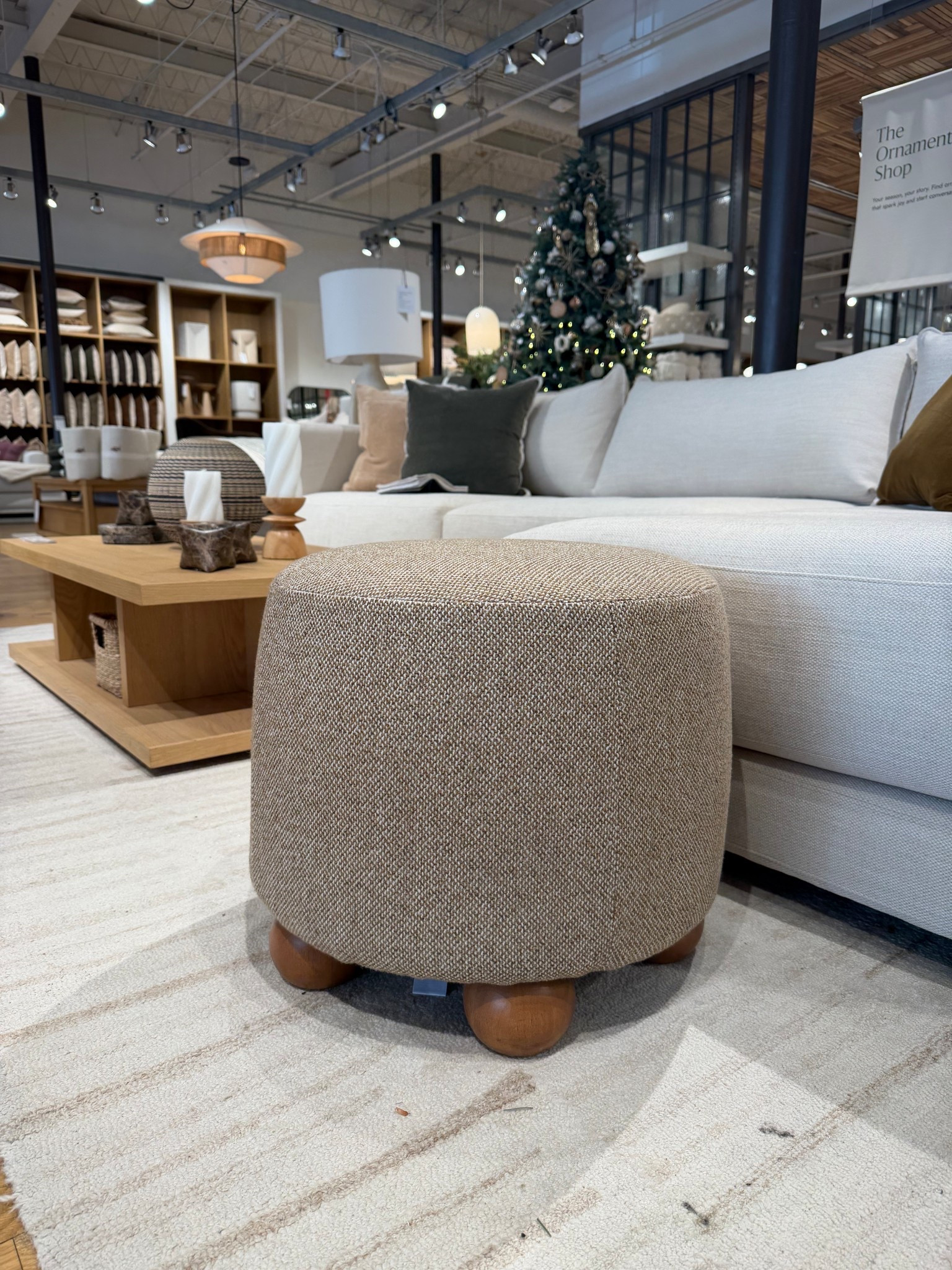 High and low option on this cute stool!