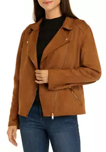 Women's Suede Moto Jacket | Belk