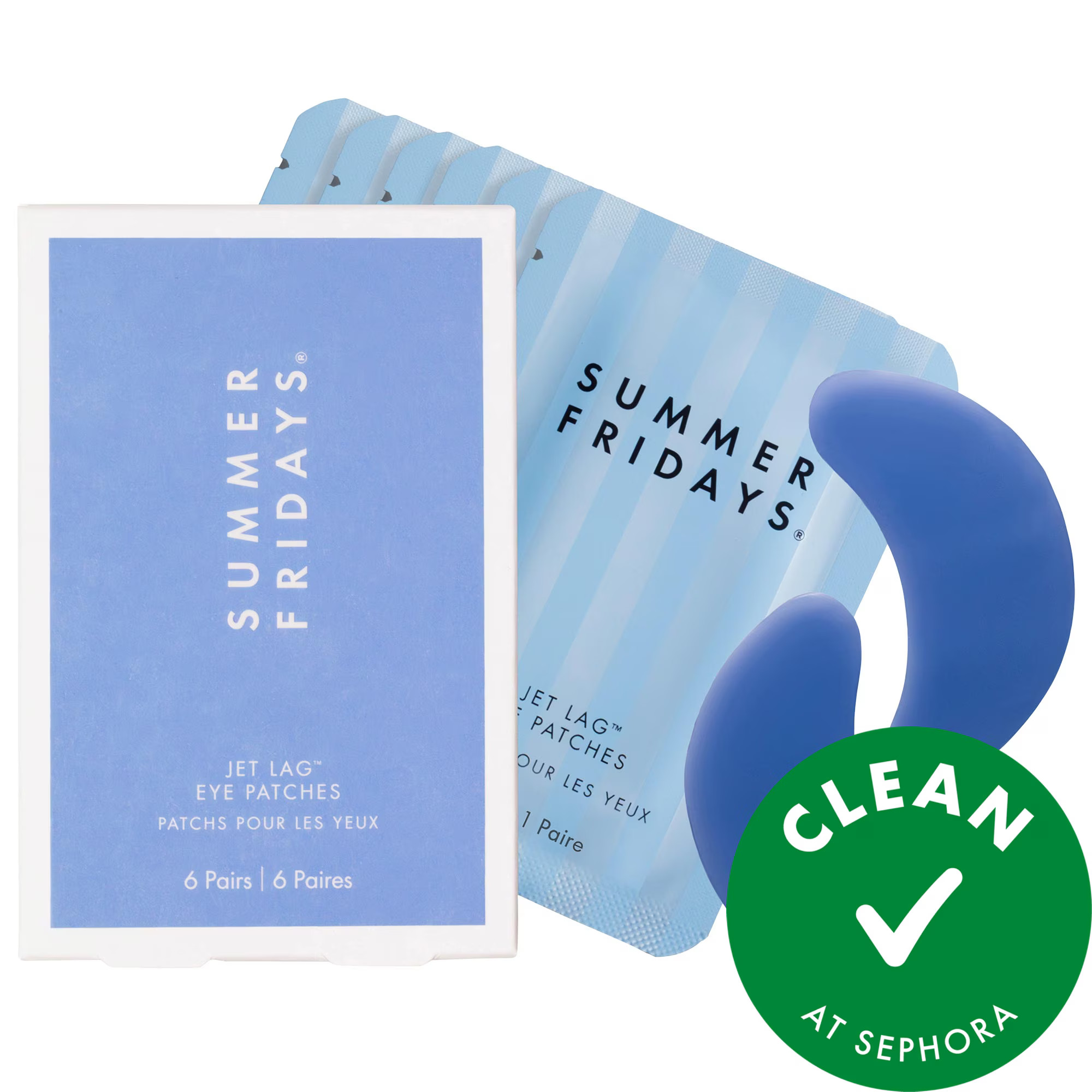Summer Fridays Jet Lag Eye Patches 6 pairs / pack | Sephora (US)