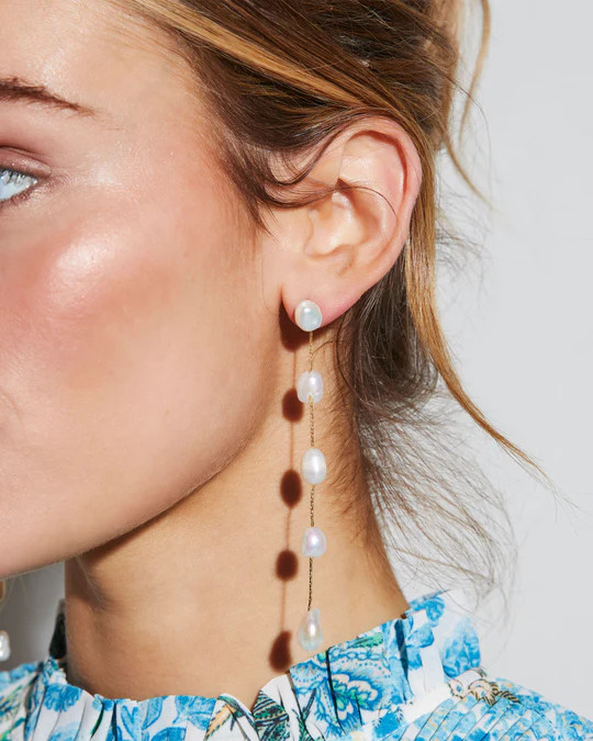 Quinn Pearl Drop Earrings | VICI
