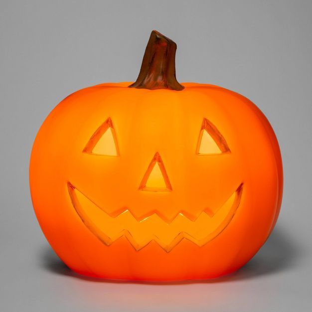 18" Light Up Pumpkin Orange Halloween Decorative Prop - Hyde & EEK! Boutique™ | Target