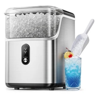 Simzlife Nugget Ice Maker Countertop, 35lbs/24H Portable Sonic Ice Machine with Self-Cleaning, Ch... | Walmart (US)
