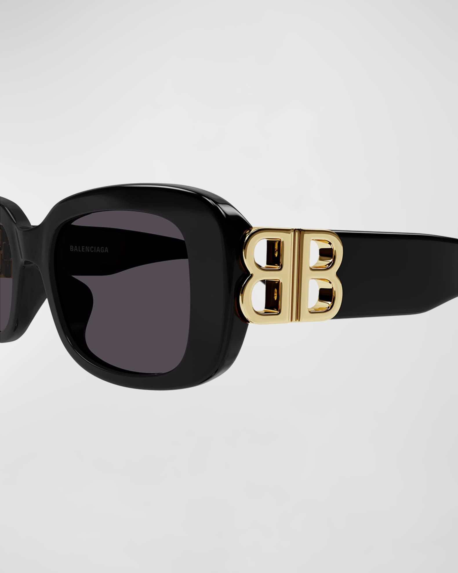 Cut-Out BB Acetate Rectangle Sunglasses | Neiman Marcus