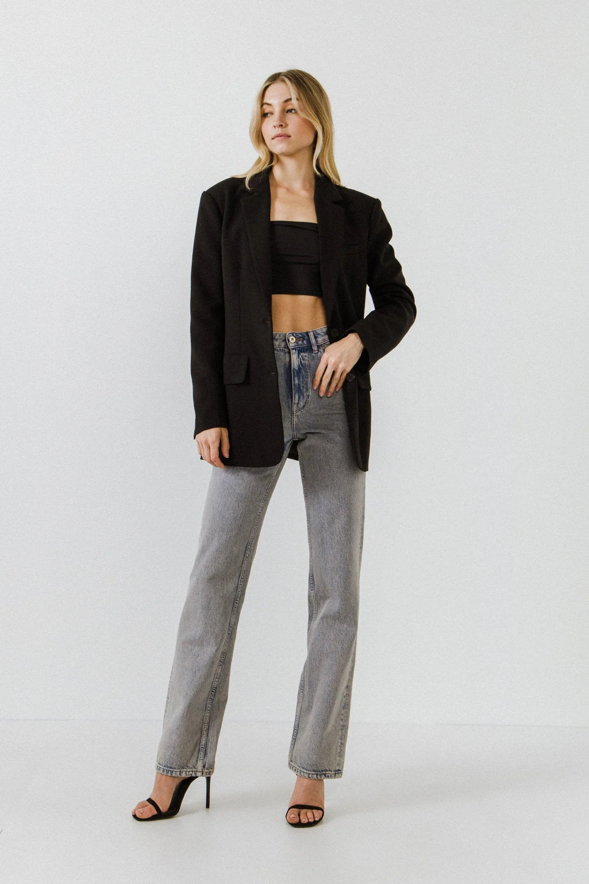 Oversized Double Button Blazer | Verishop