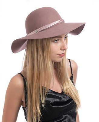 Satin And Chain Band Floppy Hat | Macys (US)