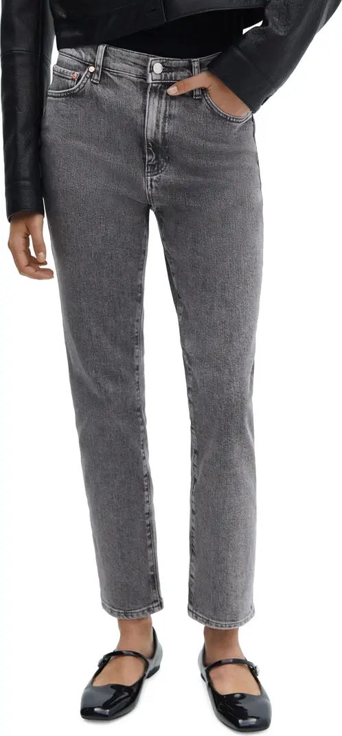 MANGO Slim Fit Crop Jeans | Nordstrom | Nordstrom