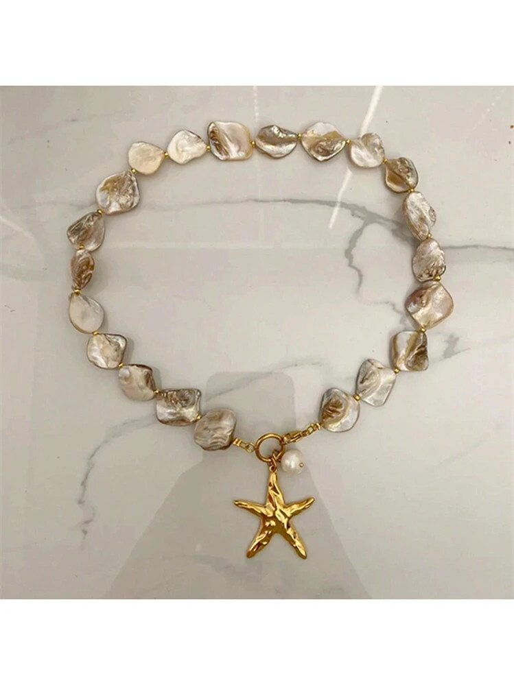 shein seashell necklace  | SHEIN