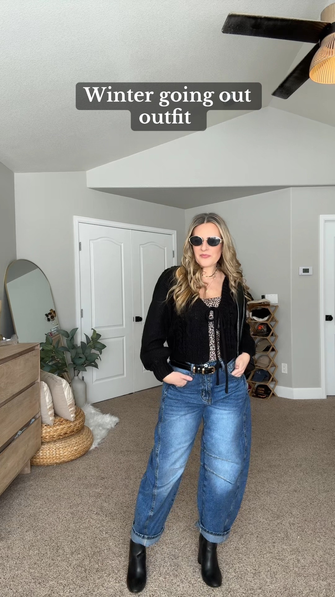 A barrel Jean style trick for short girls is to cuff once and wear a heeled bootie! This was my winter night out outfit! 

#LTKFindsUnder50 #LTKStyleTip #LTKOver40