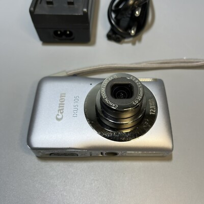 Canon PowerShot SD1300 IXUS 105 IS 12.1MP Digital Camera - Silver + 8GB Card  | eBay | eBay US