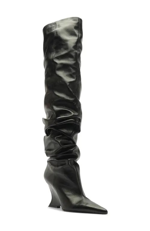 Schutz Siena Over the Knee Slouch Boot in Black at Nordstrom, Size 7 | Nordstrom