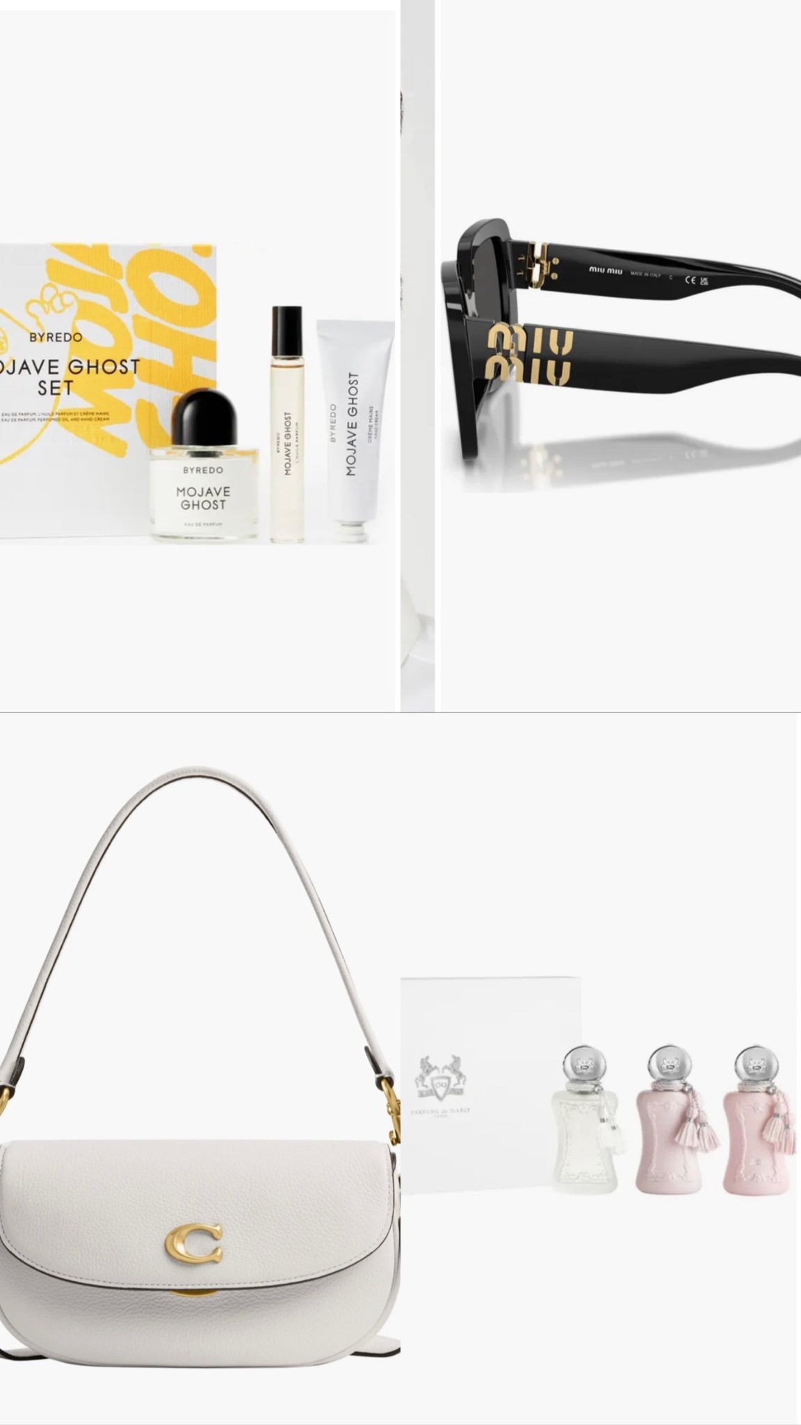 #nordstromanniversarysale #sale #designeritems #miumiusunglasses #coachhandbag #parfumdemarly #byredo #byredomohaveghost