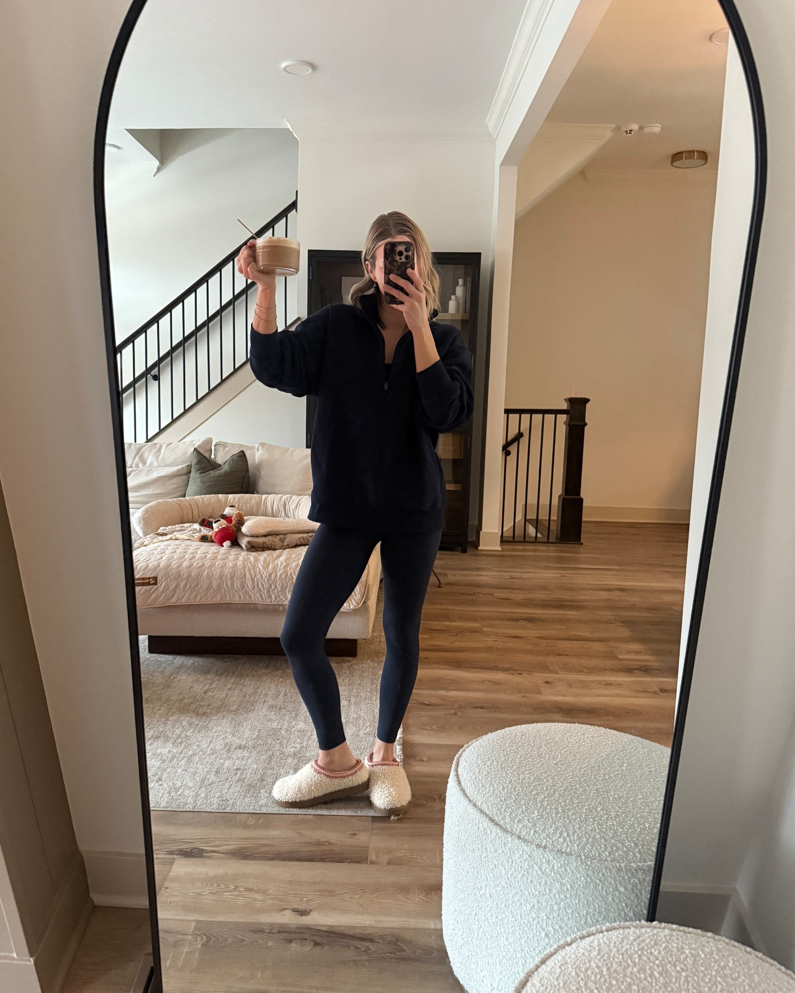 Wearing 4 leggings, medium bra top (cakes under), small sweatshirt, slippers tts

#LTKOver40 #LTKActive #LTKFindsUnder100